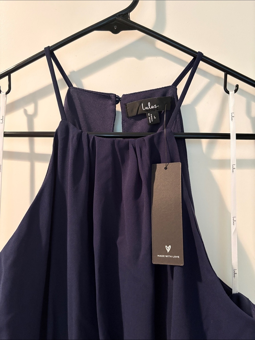 Lulus | Dreamy Date Night Navy Blue Sleeveless Midi Dress (NWT) - Picture 8 of 10
